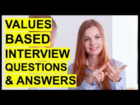 VALUES-BASED Interview Questions And Answers! (How To Pass A Values Based Interview!)