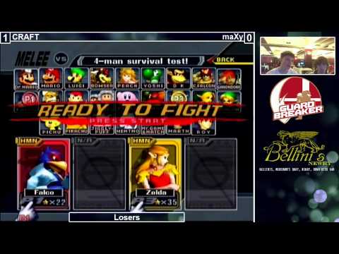 NHSSB3 - CRAFT (Falco) vs maXy (Sheik) - Melee - Losers Semis