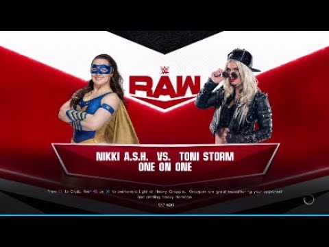 WWE Raw| Nikki A.S.H vs Toni Storm WWE2K22