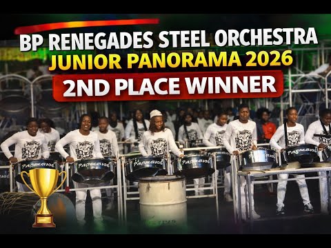 BP Renegades Steel Orchestra Jam Town Junior Panorama Finals 2nd place winner Trinidad Carnival 2026