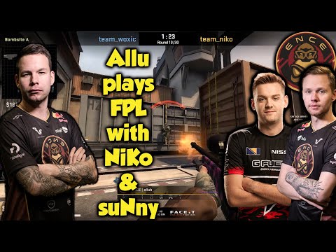 ENCE Allu plays FPL with NiKo & suNny in Train