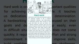 Hard Work — The Key to Success and Achievement #speakconfidentenglish #english #speakingeveryday