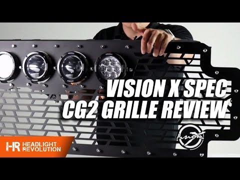Vision X Stainless Ford Super Duty Grille for CG2 LED Lights - Review
