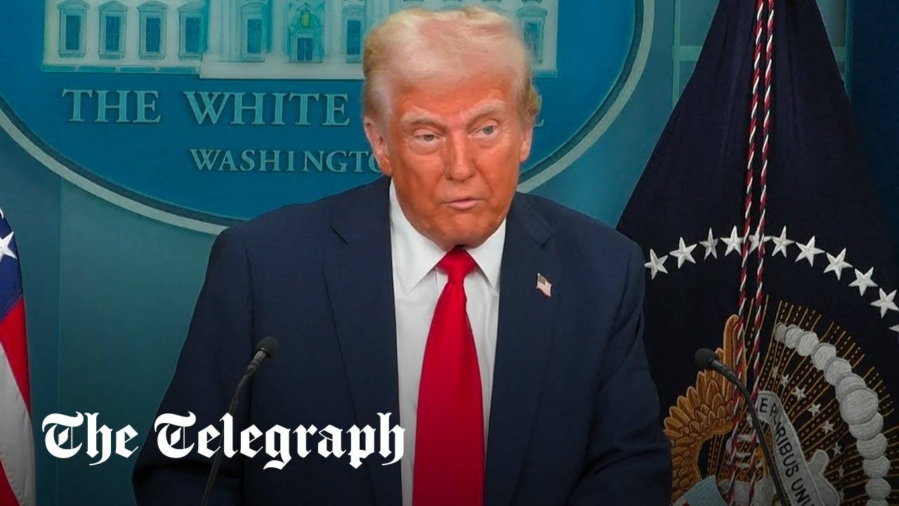 Live: Trump briefing following Washington plane crash