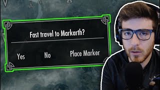 Can you beat Skyrim Fast-Travel, with unlimited Run Speed?