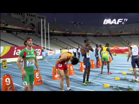 Uncut - 100m Men Final WJC Barcelona 2012