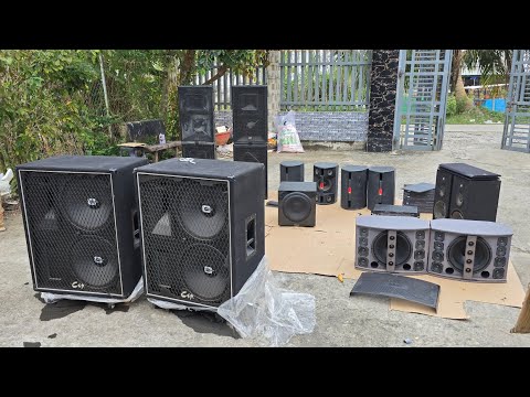 I've just received a new shipment of karaoke speakers. 3-inch powered subwoofers. Full range of c...