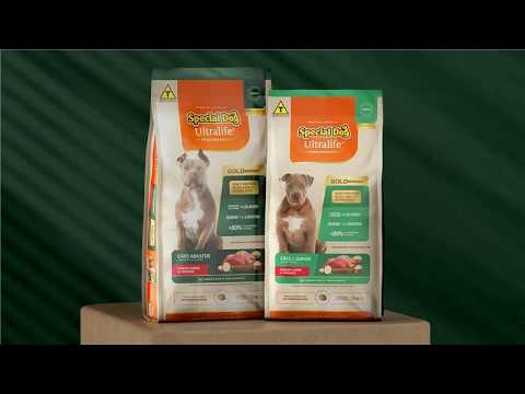 Ração Special Dog Ultralife Performance para Cães Filhotes de Raças Médias e Grandes Sabor Carne e Frango 15Kg — vídeo
