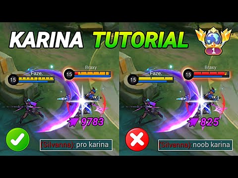 NEW KARINA TUTORIAL FOR ONE SHOT🔥 BUILD AND EMBLEM 2023!!