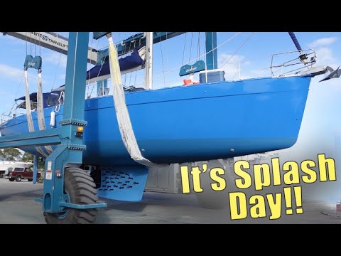 It's LAUNCH DAY!! The EXTERIOR REFIT on our SALVAGED BOAT is almost complete!!  | ep. 16