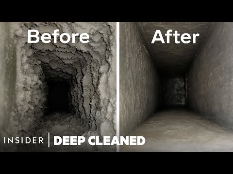 , title : 'How 47 Years Of Dust Is Deep Cleaned From Air Vents | Deep Cleaned | Insider'