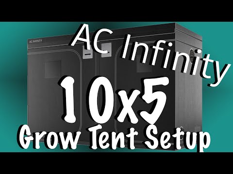 AC INFINITY 10X5 GROW TENT SETUP
