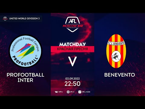 AFL22. United World. Division 3. Day 10. ProFootball Inter - Benevento
