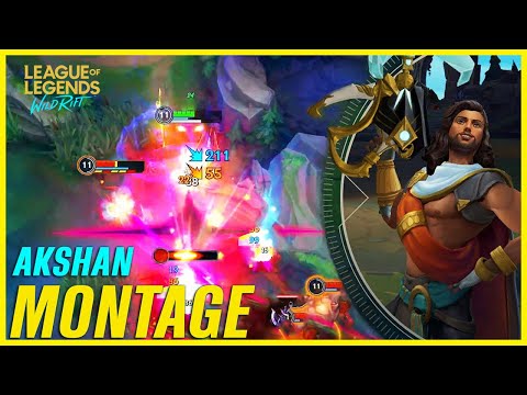 Wild Rift AKSHAN Montage - Best AKSHAN Plays | LoL Wild Rift Montage