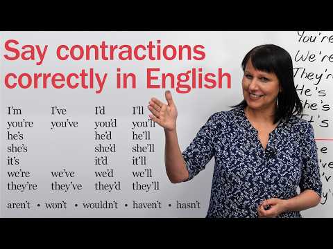 How to Say English Contractions – The EASY Way!
