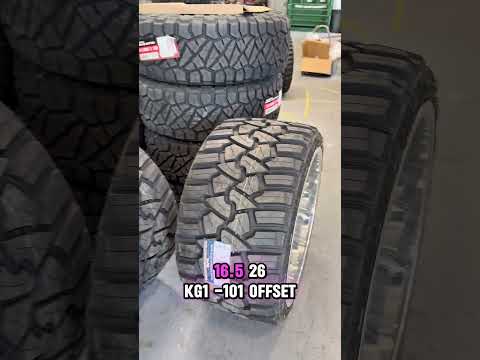 26x16” KG1 Wheels on 35x16.50r26 Fury Tires