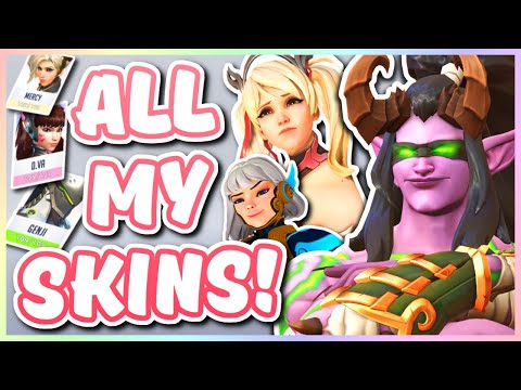 Overwatch - ALL OF SKINS AND ITEMS IN OVERWATCH (Hero Gallery Tour Part 1!)