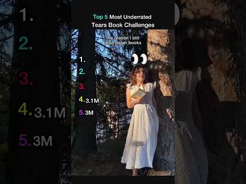 Top 5 TikTok Tear Book Challenges #booktok #fyp #tears #trend #sabrinacarpenter #celebrity