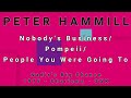 PETER HAMMILL-Nobody's Business/Pompeii/People You Were Going To