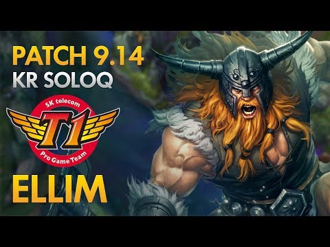 SKT T1 Ellim - Olaf Jungle - KDA 22/3/14