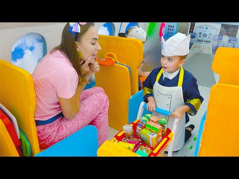 Vlad e Niki e desafio de avião e hotel para crianças