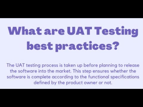 What are #UAT #Testing best practices