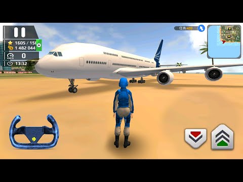 Airplane Flight Pilot Simulator 3D #3 - Airbus A380 Emergency Landing - Android Gameplay