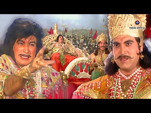 श्री कृष्ण भाग 184 - महाभारत का युद्ध | कर्ण ने युद्ध में हराया युधिष्ठिर को । रामानंद सागर कृत