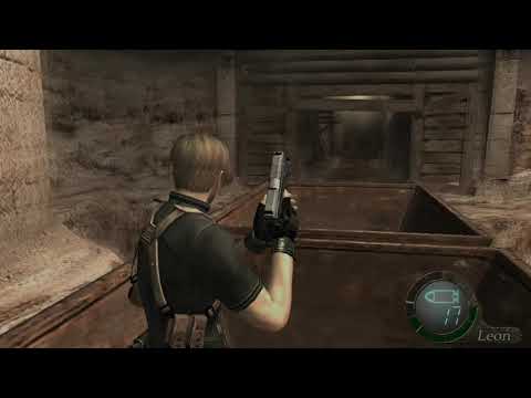Resident Evil 4 - 4-3 Castle: Escape Ceiling Spike Trap & Plagas: Mine Cart Ganados Gameplay (2019)