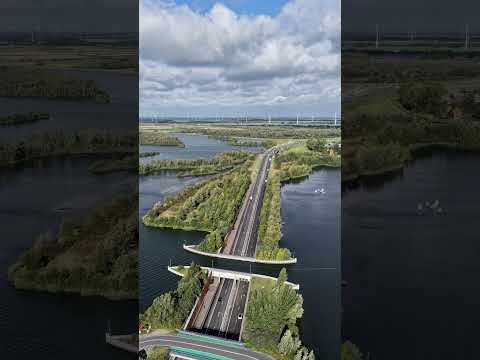 ✨ Aerial View of Harderwijk Aquaduct 🚤🌉 | DJI Mavic 4