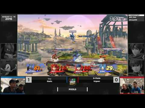 SSC16 - Day + Static vs D-Fizzle + Urgaan - Pools Smash 4