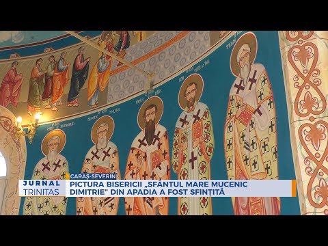 Pictura Bisericii „Sfântul Mare Mucenic Dimitrie” din Apadia a fost sfințită