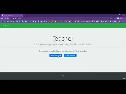 Student Evaluation in Django Python