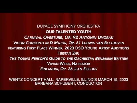 DuPage Symphony presents "Our Talented Youth" family concert 3/19/23
