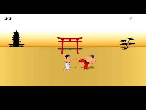 Retro Fighting Game basic game engine example