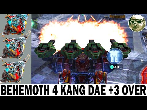 BEHEMOTH 4 KANG DAE MK2 + 3 OVERDRIVE UNIT 6LVL + BASIL LAPATTE 800 M WAR ROBOTS + 110% DAMAGE