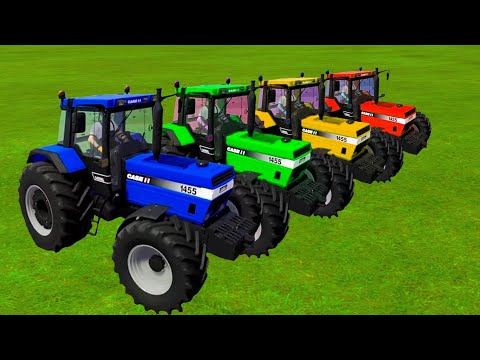 HARVESTING AND LOAD SUGARCANE WITH CASE TRACTORS - Farming Simulator 22
