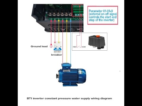 Подключение компрессора 380V к сети 220V через частотный преобразователь ZW-BT1 1.5KW 2HP