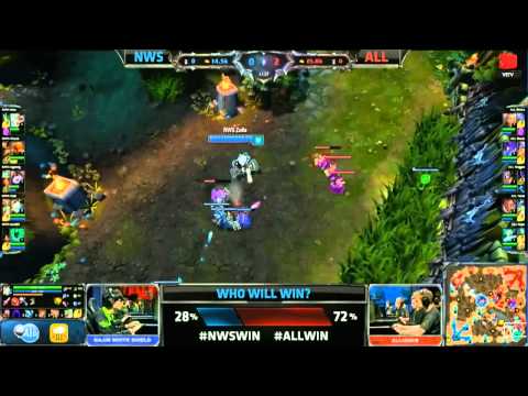 LMHT [26-09-2014]  NWS vs ALL Chung Kết Thế Giới Mùa 4 Bảng D