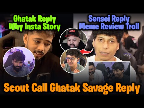 Ghatak ANGRY Scout Call 📞 Sensei Reply SouL Mortal & Goldy Bhai Over Goblin Meme Troll 🥶 | RNTX