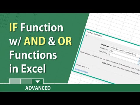 Excel: IF function combined with AND and OR functions by Chris Menard