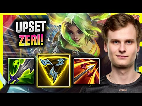 UPSET DOMINATING WITH ZERI NEW CHAMP! - FNC Upset Plays Zeri ADC vs Seraphine! | Season 2022