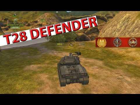 T28 Defender Защитник ПОКАЗАТЕЛЬНЫЙ БОЙ | Обзор - WoT Blitz