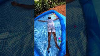 HOMEMADE PRIVATE SWIMMING POOL shorts water swimmingpool trendingshorts Mp4 3GP & Mp3