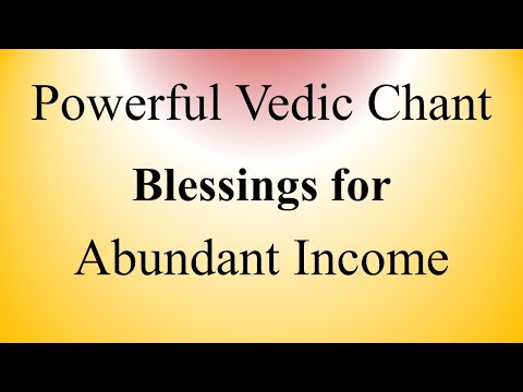 MANTRA for Abundant Income | Indra Shrehstani | Rig Veda | Ghana Patha | Sri K. Suresh