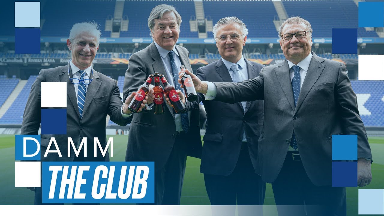 Estrella Damm renueva su patrocinio con el RCD Espanyol