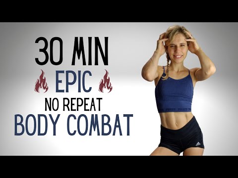 30 MINUTE EPIC BODY COMBAT WORKOUT - NO REPEAT - HIIT CARDIO - FAT BURNING #hiit
