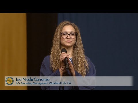 WGU 2018 Las Vegas Bachelor's Commencement - National Anthem Sang by Lea Nicole Carranza