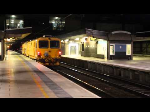 Network Rail Tamper DR 73116 passes Stafford