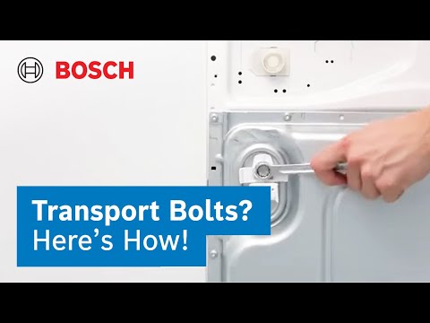How to Remove Transport Locks on Your Bosch Washing Machine | Bosch Home South Africa